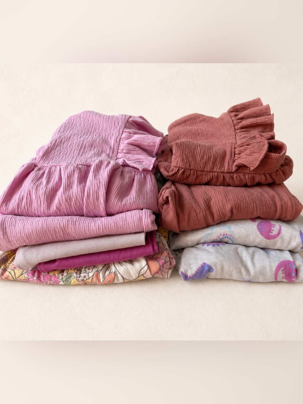 Girls 2T Clothing Bundle / Spring Summer / 2 piece pyjamas / Pink Lilac Fuscia